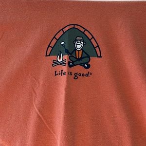 Life is good T-shirt. Medium long sleeve.